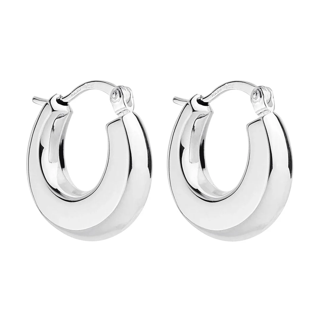 Najo silver hoops