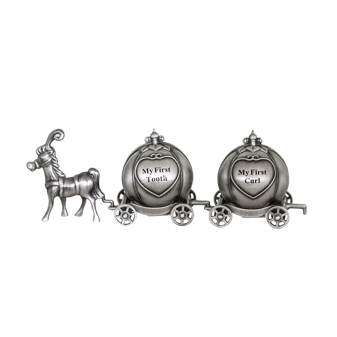Russell_Collection_Giftware_-_Mini_Pumpkin_First_Tooth_and_Curl_Carriage_Pewter_Finish